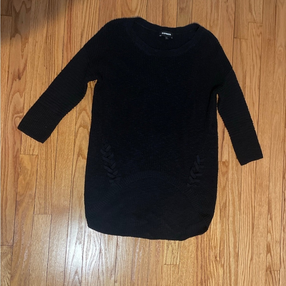 Express Braided Bottom Sweater